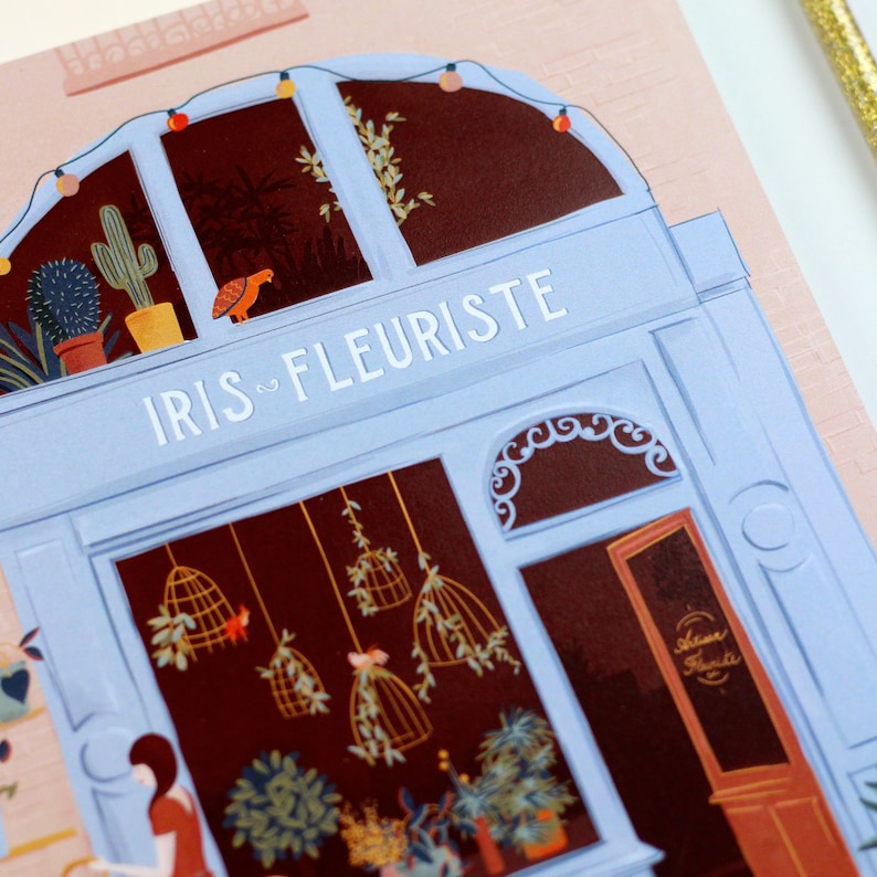 Carnet de notes A5 La Fleuriste Pages lignées 48 feuilles