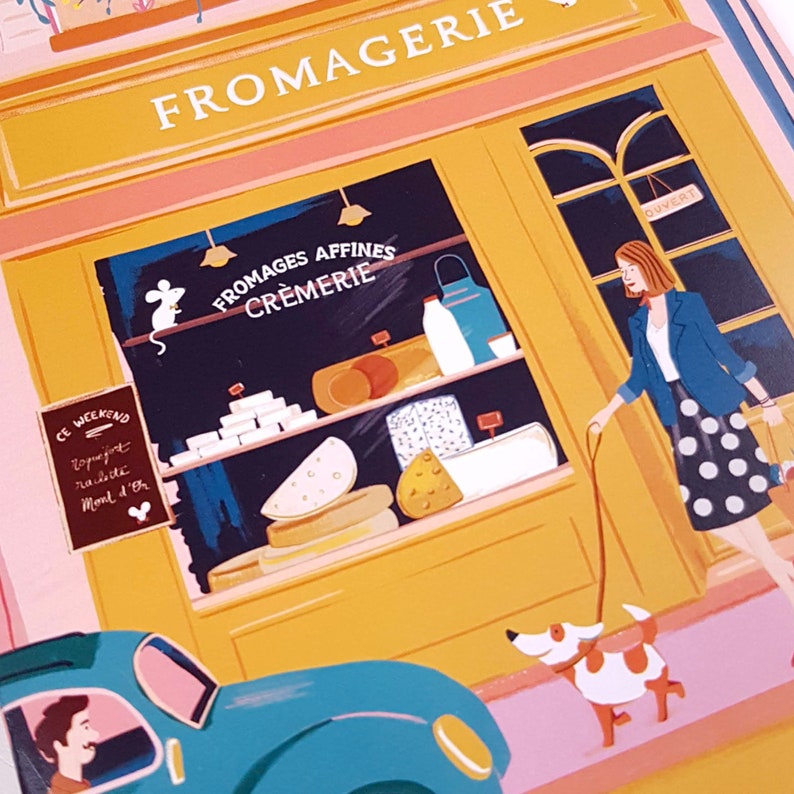 Carnet de notes A5 pages lignées - Fromagerie à Paris