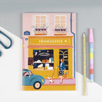 Carnet de notes A5 pages lignées - Fromagerie à Paris