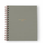 Agenda quotidien Mindful Productivity non daté 90 jours, couverture unie avec feuille d'or