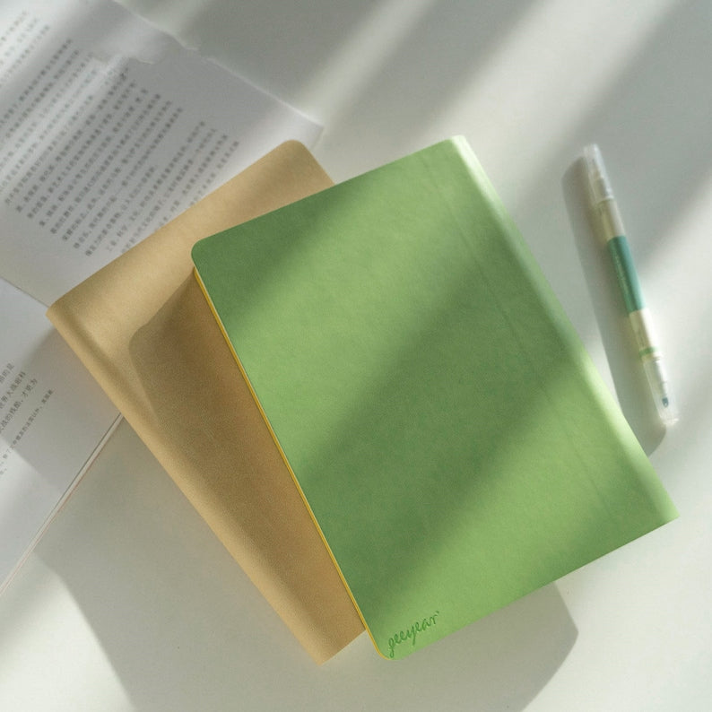 A5 Lined PU Cover Notebook Journal Personalized Soft Cover Notepad Portable Planner Stationery 16 Colors
