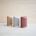 Pot à crayons et pinceaux en bois recyclé organisateur de bureau design japonais