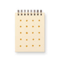 Mini carnet de notes Flower Grid - Carnet de poche, reliure spirale, pages vierges, 3x4 pouces