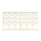 Agenda hebdomadaire Mushroom - Ordre du jour | Bureau | Non daté | 12"x6,5" | 54 pages