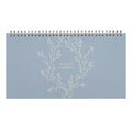 Agenda hebdomadaire Floral Vignes - Ordre du jour | Non daté | Fait main | 12x6.5 pouces | 54 pages