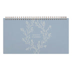 Agenda hebdomadaire Floral Vignes - Ordre du jour | Non daté | Fait main | 12x6.5 pouces | 54 pages