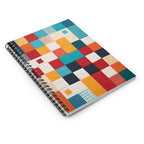 Cahier à spirale patchwork coloré 90g 6x20cm 118 pages lignées