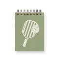 Mini carnet de notes Pickleball Paddle - Carnet de poche 3x4 pouces, pages blanches, reliure spirale