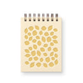 Mini carnet de notes citron, 3"x4", pages blanches, reliure spirale