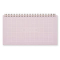 Agenda hebdomadaire de bureau Ruler Grid - Non daté - Planificateur de liste de contrôle 12x6,5 pouces