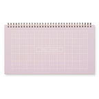 Agenda hebdomadaire de bureau Ruler Grid - Non daté - Planificateur de liste de contrôle 12x6,5 pouces