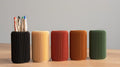 Pot à crayons en bois minimaliste 10 cm