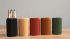 Pot à crayons en bois minimaliste 10 cm