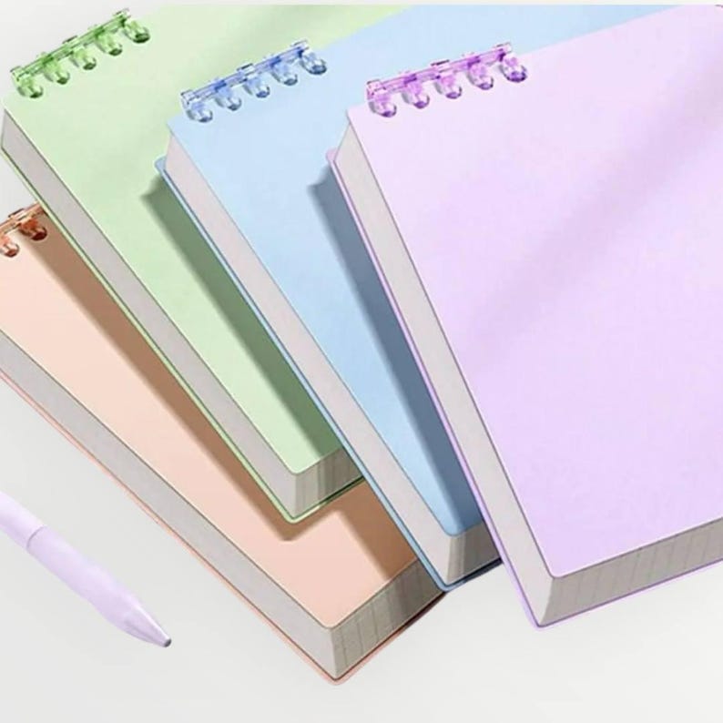 Carnet de notes quadrillé à feuilles mobiles 120 pages réutilisables