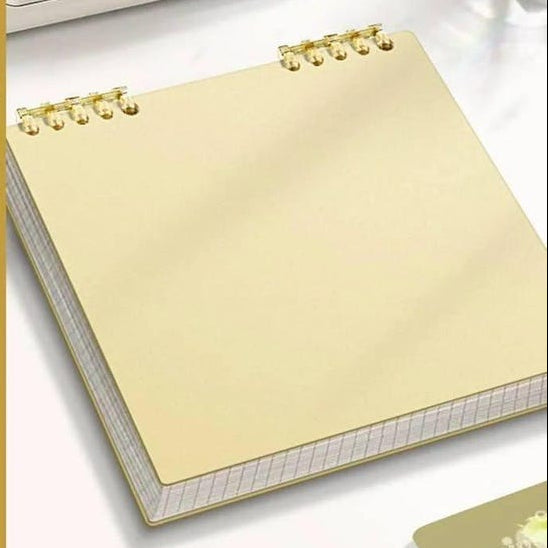 Carnet de notes quadrillé à feuilles mobiles 120 pages réutilisables