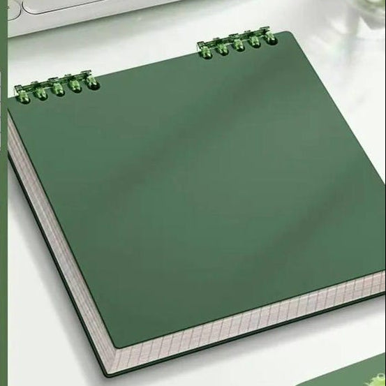 Carnet de notes quadrillé à feuilles mobiles 120 pages réutilisables