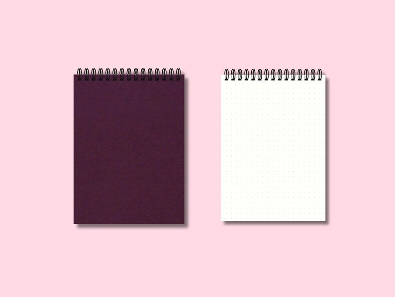 Carnet de notes personnalisé fait main, couverture rigide en tissu, spirale métallique, A5/B5/A4, 105 g/m², 200 pages