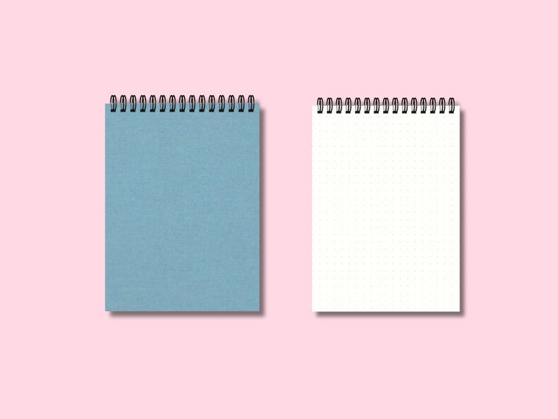 Carnet de notes personnalisé fait main, couverture rigide en tissu, spirale métallique, A5/B5/A4, 105 g/m², 200 pages