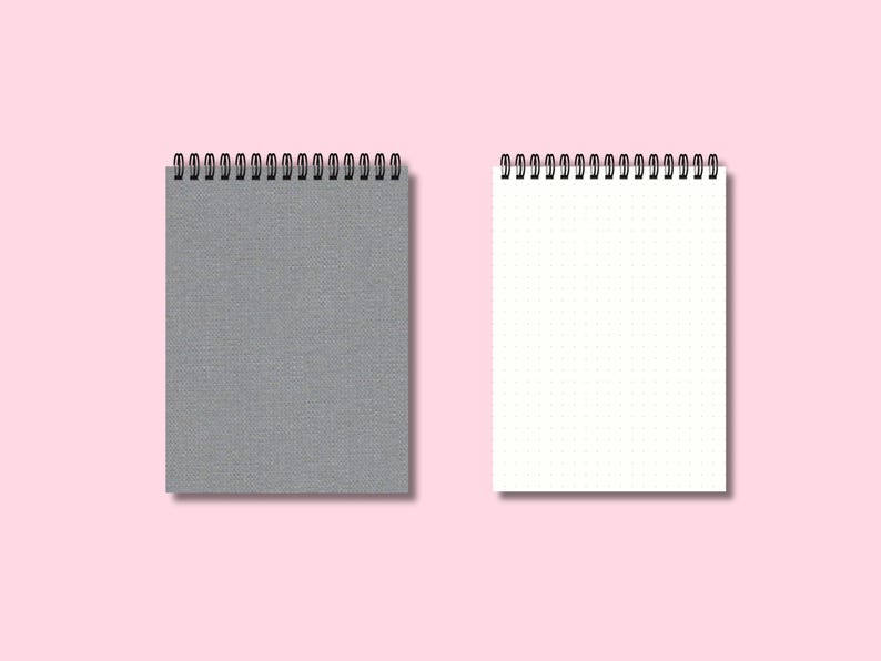Carnet de notes personnalisé fait main, couverture rigide en tissu, spirale métallique, A5/B5/A4, 105 g/m², 200 pages