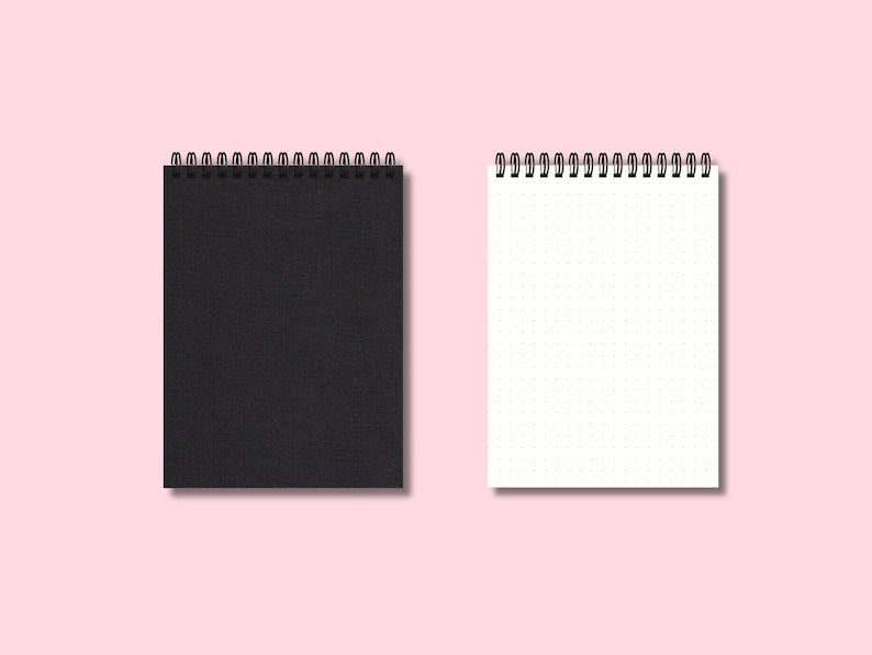 Carnet de notes personnalisé fait main, couverture rigide en tissu, spirale métallique, A5/B5/A4, 105 g/m², 200 pages