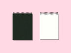 Carnet de notes personnalisé fait main, couverture rigide en tissu, spirale métallique, A5/B5/A4, 105 g/m², 200 pages