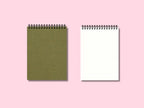 Carnet de notes personnalisé fait main, couverture rigide en tissu, spirale métallique, A5/B5/A4, 105 g/m², 200 pages