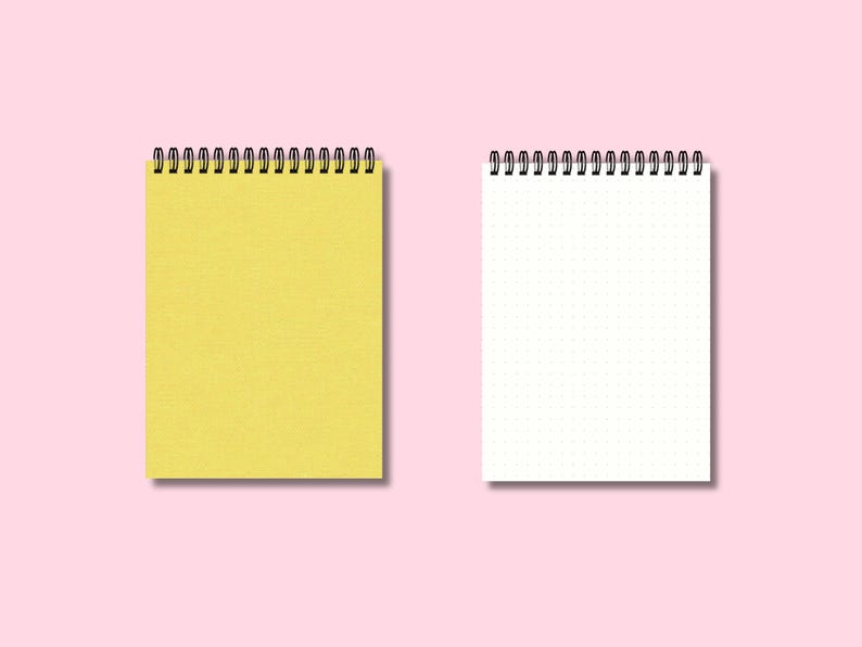 Carnet de notes personnalisé fait main, couverture rigide en tissu, spirale métallique, A5/B5/A4, 105 g/m², 200 pages