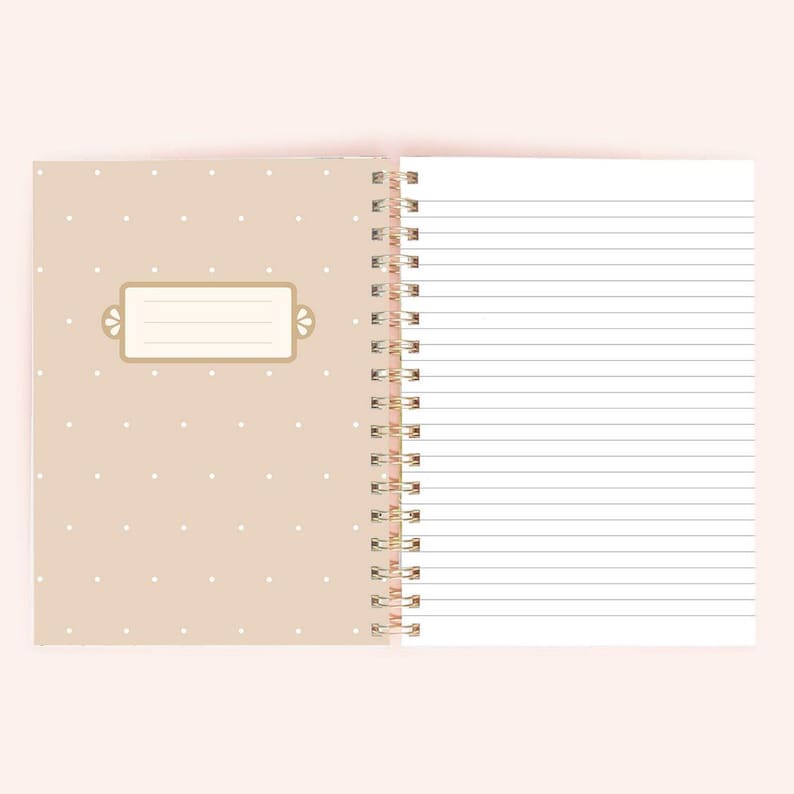 Cahier à spirales chiots 150 pages lignées format 6,25x8,5 pouces fabriqué au Canada