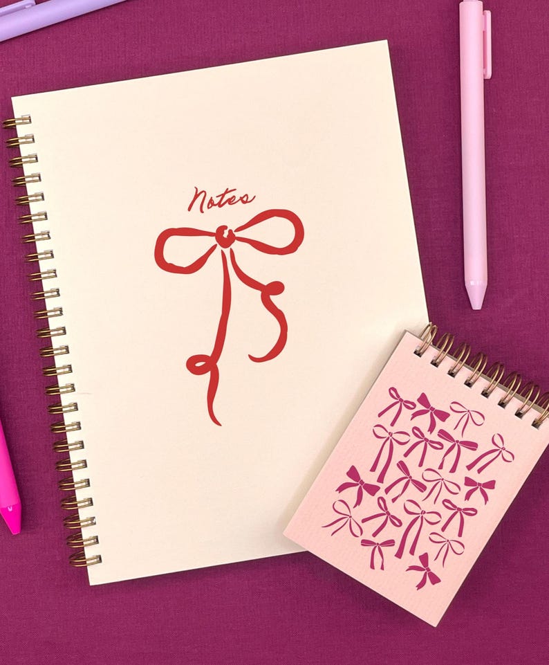 Carnet de notes motif nœud 3x4 pouces - Bloc-notes reliure spirale pages blanches