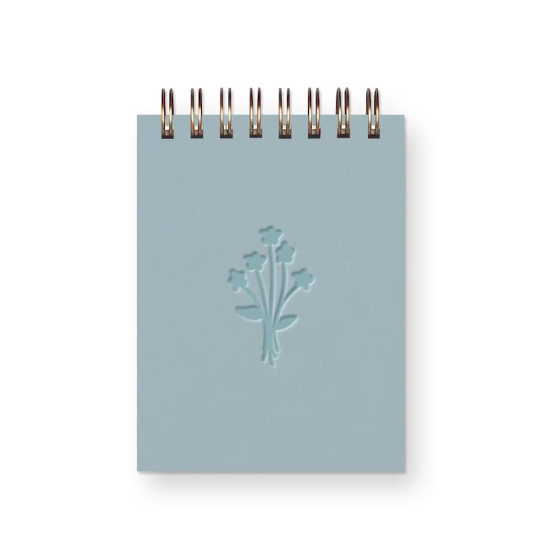 Bloc-notes Bouquet 3x4 Pouces - Carnet de Notes avec Reliure Spirale, Pages Blanches
