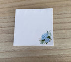 Notes adhésives fleurs bleues - 40 post-it par bloc