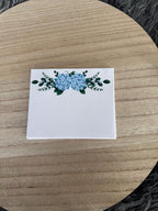 Notes adhésives fleurs bleues - 40 post-it par bloc