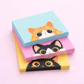 Ensemble de pense-bêtes chat mignon – Blocs-notes autoadhésifs Kawaii 7,62 x 7,62 cm