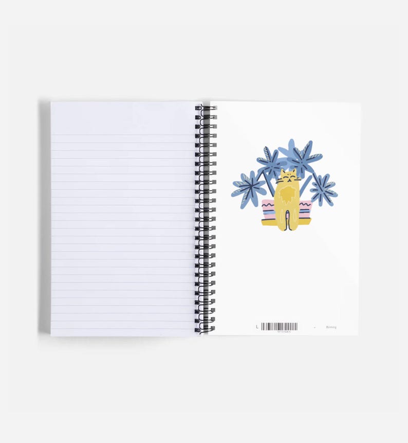 Carnet de notes A5 à spirales 80 pages motif chats