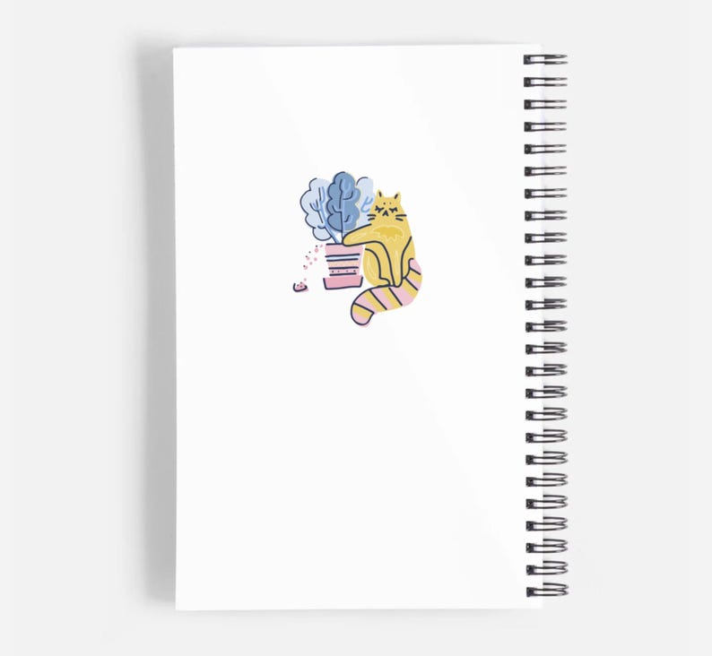 Carnet de notes A5 à spirales 80 pages motif chats