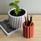Porte-stylo à bulles en terre cuite | Organiseur de bureau imprimé en 3D