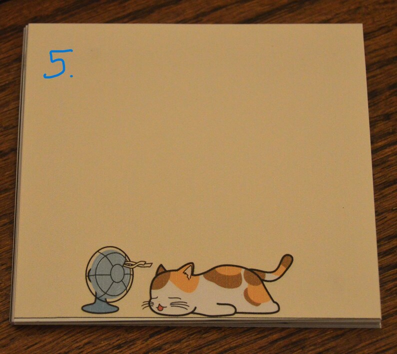 Post-it Chaton avec 40 Notes - Pense-bêtes Personnalisés - 3.5 x 3.5 pouces