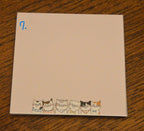 Post-it Chaton avec 40 Notes - Pense-bêtes Personnalisés - 3.5 x 3.5 pouces