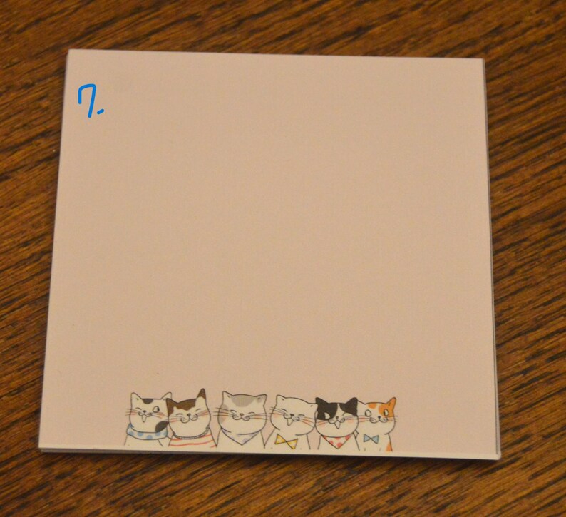 Post-it Chaton avec 40 Notes - Pense-bêtes Personnalisés - 3.5 x 3.5 pouces