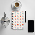 Carnet d'art folklorique - Tulipes scandinaves crème - par Nia OA Design