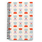 Carnet d'art folklorique - Tulipes scandinaves crème - par Nia OA Design