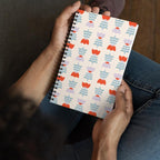 Carnet d'art folklorique - Tulipes scandinaves crème - par Nia OA Design