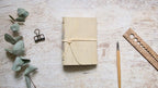Carnet B6 liège naturel uni couleur au choix – Journal écriture – Papier ligné ou uni – Reliure cousue main