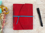 Carnet B6 liège naturel uni couleur au choix – Journal écriture – Papier ligné ou uni – Reliure cousue main