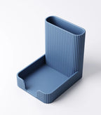 Organiseur de bureau porte-stylo et porte-notes Post-it design côtelé