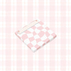 Ensemble de 6 post-it groovy rétro 3x3 pouces - blocs-notes esthétiques pastel à motif damier ondulé - fournitures de bureau