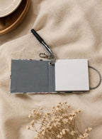 Bloc-notes avec porte-clés en forme de champignon fait main 3,5 pouces avec stylo